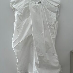 COS White Draped Women's Blouse